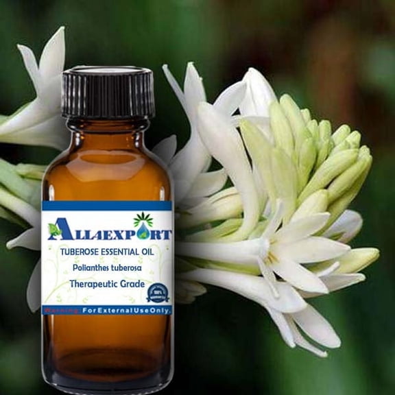 PURE TUBEROSE ESSENTIAL OIL Polianthes tuberosa THERAPEUTIC NATURAL ESSENTIAL OIL