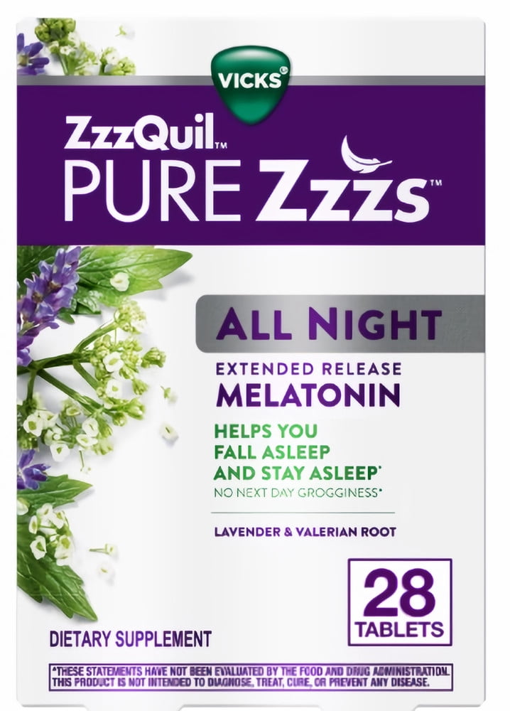PURE Zzzs All Night Bi-layer Melatonin Sleep-Aid (Pack of 11)