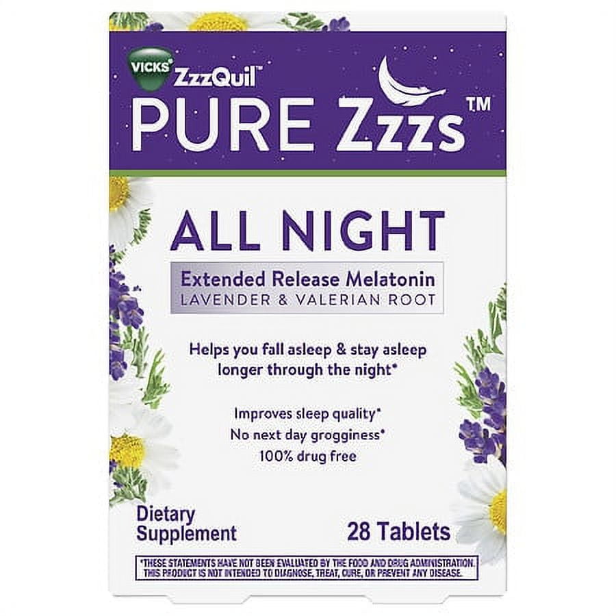 PURE Zzzs All Night Bi-layer Melatonin Sleep-Aid (Pack of 5)