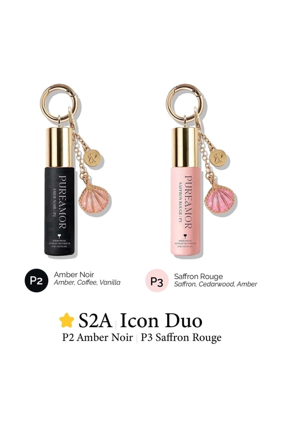 Pheromone Perfume for Women ,Keychain Perfume with Shell Charm – Bold Gourmand Scent with Coffee, Amber & Vanilla, Long Lasting Extrait de Parfum Roll-On, 6 ml