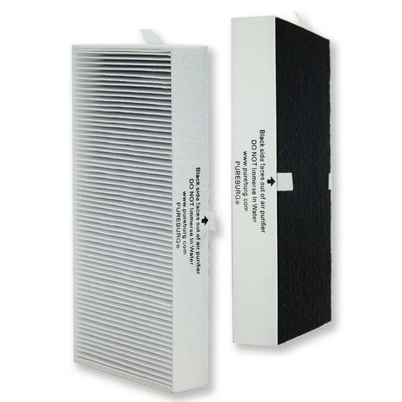 PUREBURG 2-Pack Replacement True HEPA Filters Compatible with Honeywell HHT270 HHT270W HHT290 HEPAClean Series Air Purifiers Part HRF201B Type U