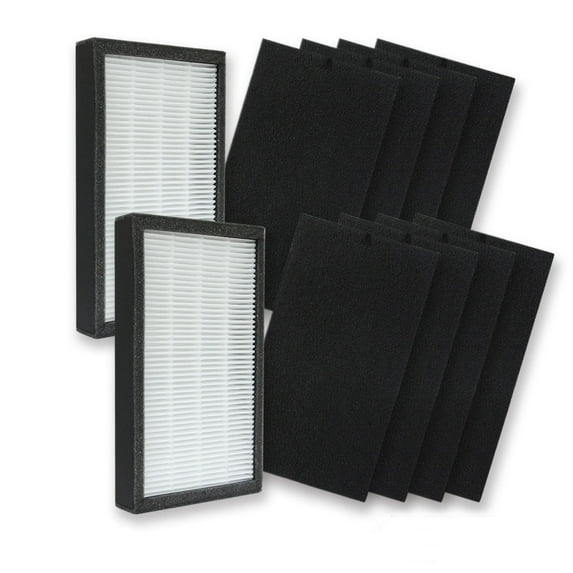 PUREBURG FLT4100 Replacement Filter Compatible with GermGuardian AC4100 AC4100CA AC4150BL AC4150PCA AC4150PC, Filter E & FLT11CB4  2-Pack