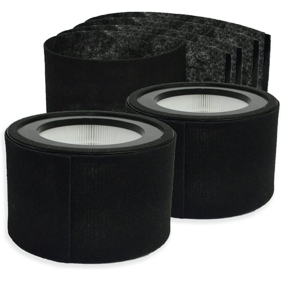 PUREBURG FLT4200 Replacement True HEPA Filter Set Compatible with GermGuardian AC4200W Air Purifier, FLT4200 / Filter L , H13 Activated Carbon ,2-PACK