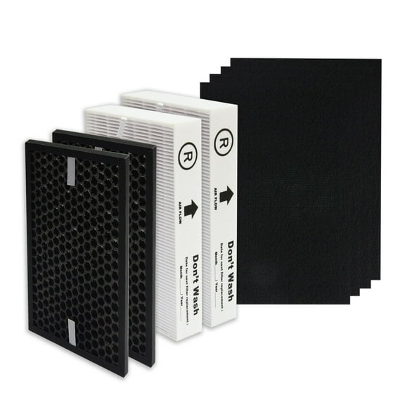 PUREBURG HPA5100B Replacement True HEPA Filter Set Compatible with Honeywell InSight Air Purifiers , HPA5100B / HPA5150, HRF-R1 HRFSC1 HRF-A100,H13 Activated Carbon Pre-Filter