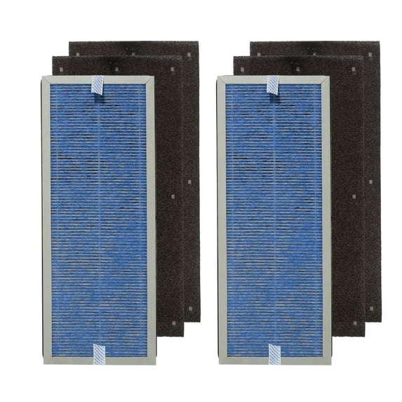 PUREBURG MS18 Replacement True HEPA Filter Set Compatible with Membrane Solutions MS18 Air Purifier, H13 4-Stage Filtration,2-Pack