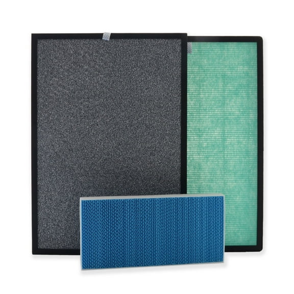 PUREBURG PH950 Replacement True HEPA Filter Set Compatible with Turonic PH950 and Extract-All AMB1 Air Purifiers , H13 True HPEA Activated carbon