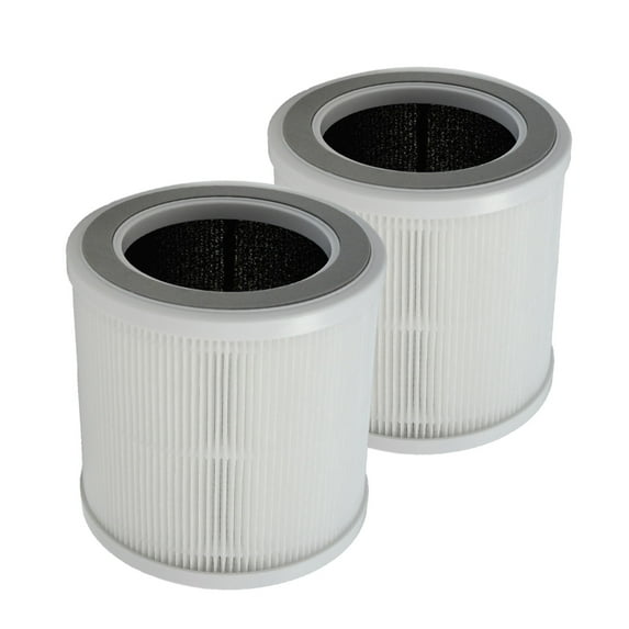 PUREBURG Replacement Filter Compatible with RENPHO R-HAU01 Air Purifier,2-Pack H13 HEPA Activated Carbon 2-in-1 3-Stage Filtration For Air Clean Dust VOCs Odor