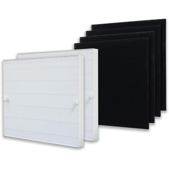 PUREBURG Replacement HEPA Filter Set Compatible with Coway AP-1512HH, AP-1518 / AIRMEGA 200M Mighty,Replaces Part 3304899 , 2 True HEPA + 4 Carbon Pre-Filters