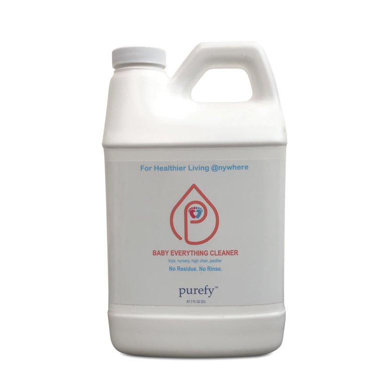 PUREFY Baby Everything CLEANER. Hypoallergenic. No Residue. Unscented. No Rinse. Baby Safe Cleaner for Toys, Pacifier, High Chair, and Nursery.