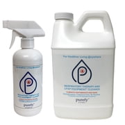 PUREFY CPAP Equipment Cleaner and Pre-wash 16oz and 68oz Refill. Hypochlorous Technology. No Rinse. No Residue. Unscented. Eliminate Contaminants and Odor