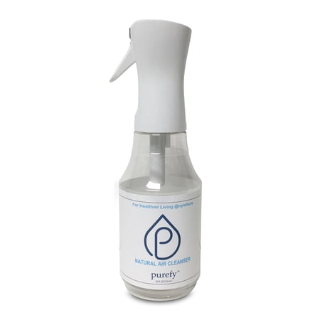 PUREFY Natural Air Cleanser (24oz), Eliminate airborne inanimate contaminants. Odor eliminator. Unscented, Hypoallergenic. No residue. Safe for babies and surfaces.