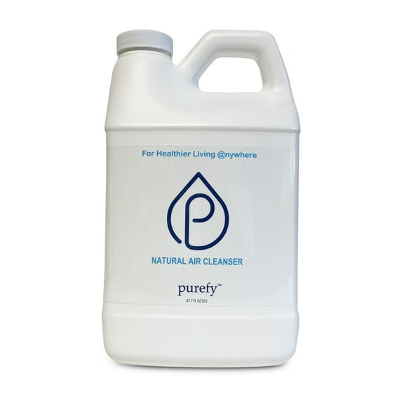PUREFY Natural Air Cleanser (68oz Refill), Eliminate airborne inanimate contaminants. Odor eliminator. Unscented, Hypoallergenic. No residue. Safe for babies and surfaces.