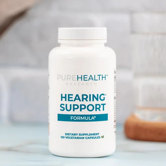 PUREHEALTH RESEARCH Hearing Support Formula - Ear Health Supplement - Calm Ear Support & Auditory Health