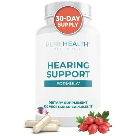 PUREHEALTH RESEARCH Hearing Support Formula - With Flavonoids & Vitamins for Ear Health