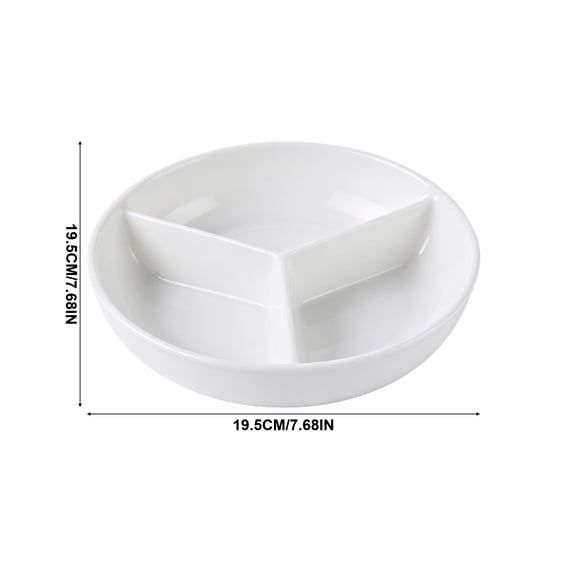 PUREKKI Compartment Divided Serving Tray for Daily Meals Snack Serving
