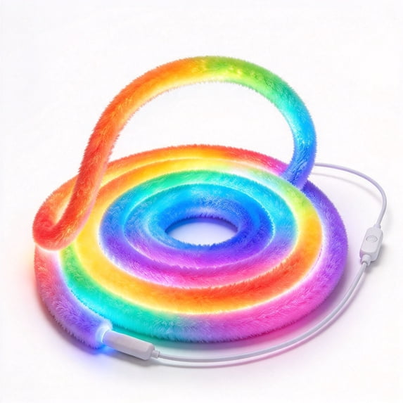 PUREKKI LED Neon Light Strip 5V USB RGB Music Sync Smart Light for ...