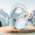thumbnail image 1 of PUREKKI RGB Wireless Bluetooth Gaming Headset with Customizable Lighting, Long-Lasting Battery for Extended Play, Over-Ear Comfort Design, 1 of 3