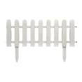 thumbnail image 1 of PUREKKI White Garden Fencing Picket Edging Panels for Lawns Flowerbeds Plant Borders, Modular Decorative Yard Border System Easy Install Landscape Design - Various Sizes, 1 of 6