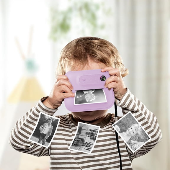 PUREKKI Youngster's Instant Print Digital Camera with HD Shooting and Video Recording, Compact Design for Creative Photography and Fun Activities