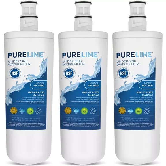 PURELINE 3US-AF01 Replacement Filter. Compatible with 3M® Filtrete 3US-AF01 Under Sink Water Filters (3 Pack)