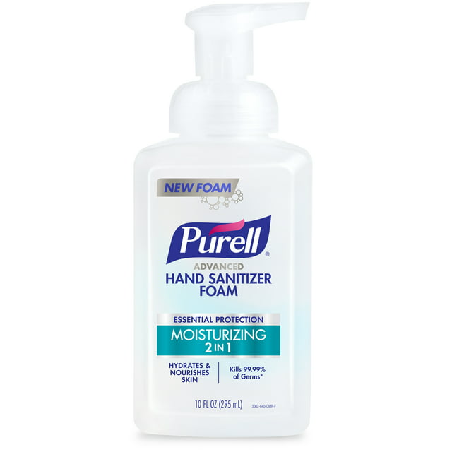 PURELL® 2in1 Moisturizing Advanced Hand Sanitizer Foam, 10 oz Pump Bottle