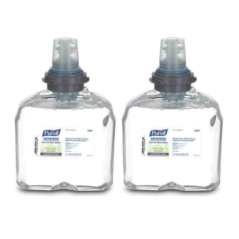 Advanced Hand Sanitizer Green Certified TFX Refill, Foam, 1,200 mL, Fragrance-Free, 2/Carton Advanced Hand Sanitizer Green Certified TFX Refill, Foam, 1,200 mL, Fragrance-Free, 2/Carton