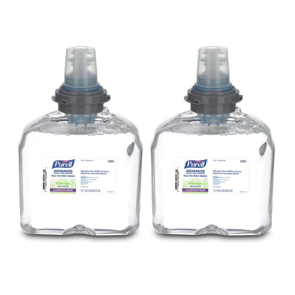 1,200 mL Foam Advanced Hand Sanitizer Green Certified TFX Refill - Fragrance-Free (2/Carton)