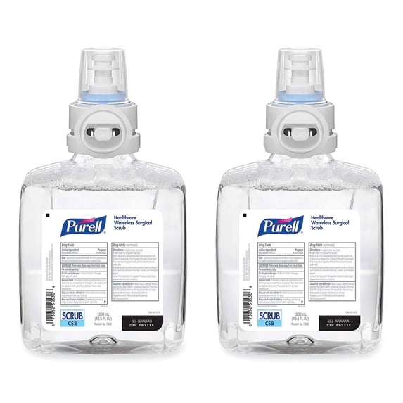 PURELL 7869-02 1200 ml Refill Bottle Fragrance-Free For CS-8 Dispenser Waterless Surgical Scrub Gel Hand Sanitizer (2/Carton)