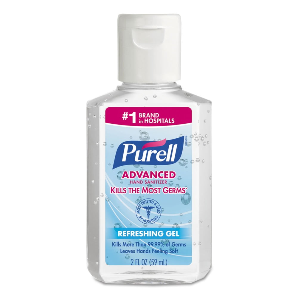 Advanced Hand Sanitizer Refreshing Gel, 2 oz, Flip-Cap Bottle, Clean Scent, 24/Carton Advanced Hand Sanitizer Refreshing Gel, 2 oz, Flip-Cap Bottle, Clean Scent, 24/Carton
