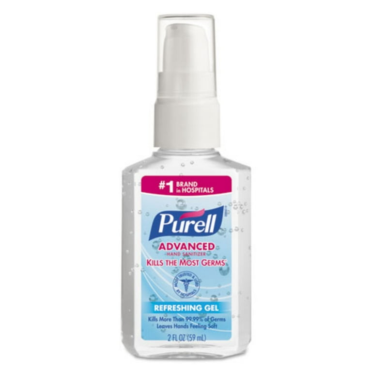 Advanced Hand Sanitizer Gel, 2 oz Pump Bottle, Refreshing Scent, 24/Carton Advanced Hand Sanitizer Gel, 2 oz Pump Bottle, Refreshing Scent, 24/Carton