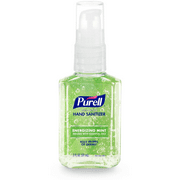 Purell Advanced Hand Sanitizer Energizing Mint, Infused with Essential Oils, 2 oz Pump Bottle (Adult)