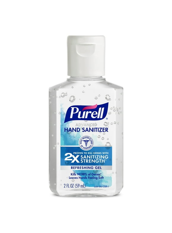 PURELL® Advanced Hand Sanitizer Refreshing Gel, 2 oz Flip Cap Bottle