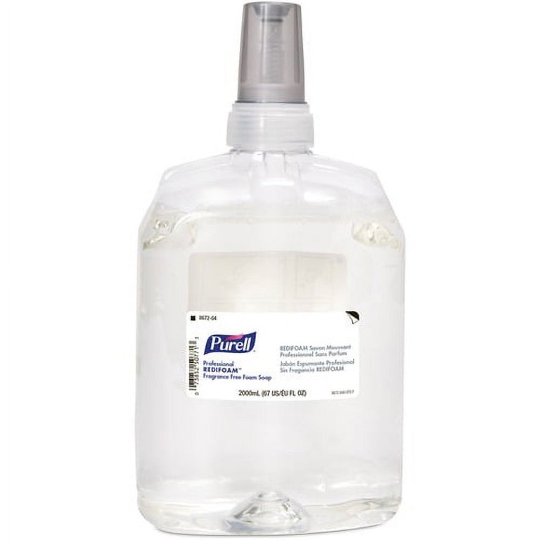 PURELL Professional Mild Foam Soap Refill - 50.7 fl oz (1500 mL) - Hand - Clear - Fragrance-free, Dye-free, Paraben-free, Phthalate-free - 4 / Carton PURELL Professional Mild Foam Soap Refill - 50.7 fl oz (1500 mL) - Hand - Clear - Fragrance-free, Dye-free, Paraben-free, Phthalate-free - 4 / Carton