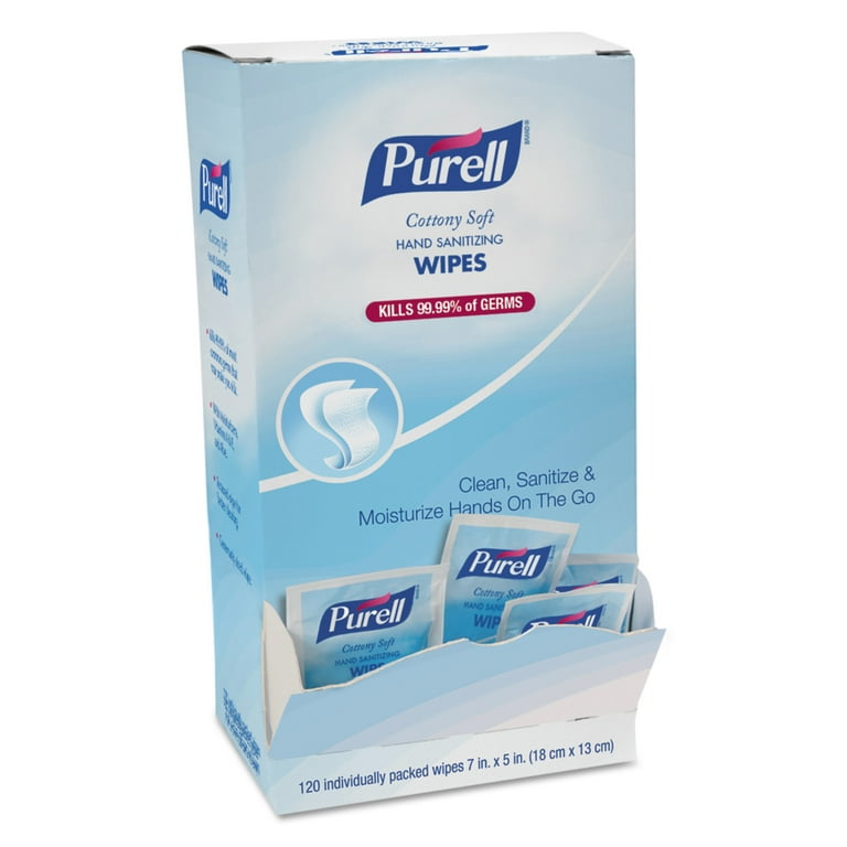 PURELL Cottony Soft Sanitizing Wipes - 5 PURELL Cottony Soft Sanitizing Wipes - 5
