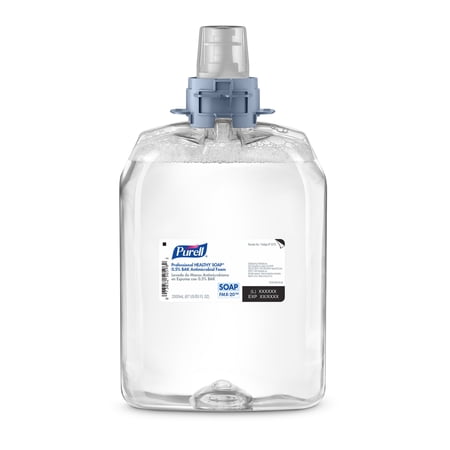 PURELL FMX-20 0.5% BAK Antimicrobial Foam, Clear, 2 / Carton (Quantity)