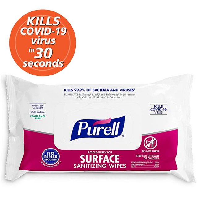 PURELL Foodservice Surface Sanitizing Cleaning wipes antibacterial