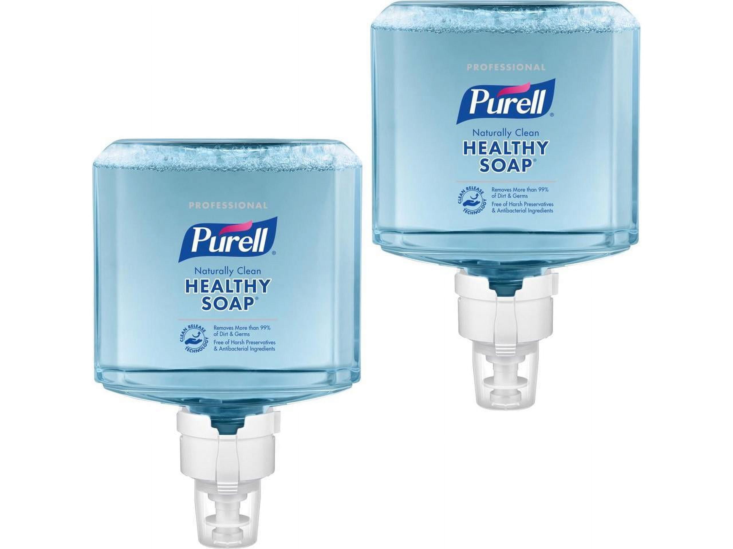 PURELL&reg;, GOJ777102, ES8 Professional Naturally Clean Foam Soap, 2 / Carton, Blue, 40.6 fl oz (1200 mL)