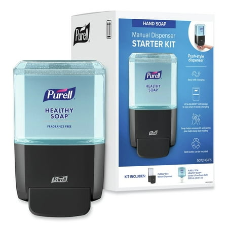 PURELL HEALTHY SOAP Gentle and Free Foam ES4 Starter Kit, 1,200 mL, Graphite
