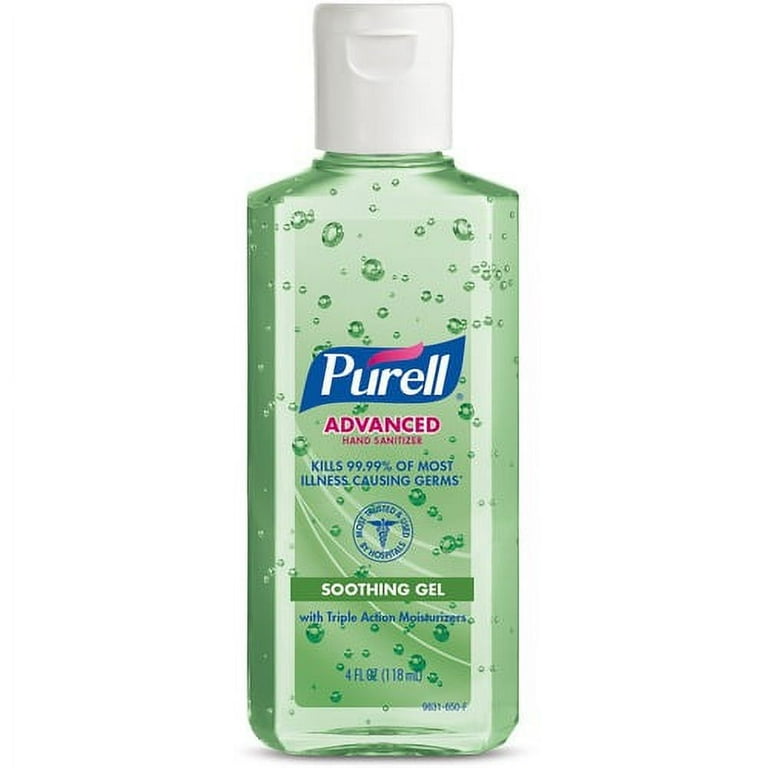 PURELL Advanced Hand Sanitizer Gel - Floral Scent - 4 fl oz (118.3 mL) - Squeeze Bottle Dispenser - Kill Germs - Hand - Moisturizing - Green - Non-sticky, Residue-free, Moisturizing - 1 Each PURELL Advanced Hand Sanitizer Gel - Floral Scent - 4 fl oz (118.3 mL) - Squeeze Bottle Dispenser - Kill Germs - Hand - Moisturizing - Green - Non-sticky, Residue-free, Moisturizing - 1 Each