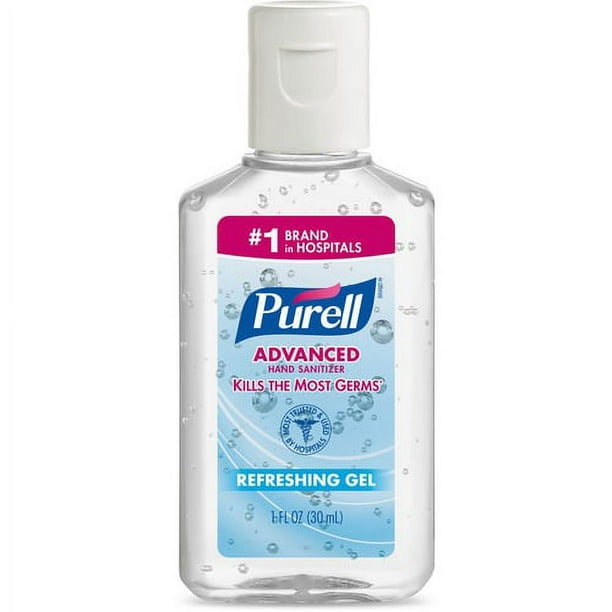 PURELL Advanced Hand Sanitizer Gel - 1 fl oz (29.6 mL) - Bottle Dispenser - Kill Germs - Skin, Hand - Clear - 72 / Carton PURELL Advanced Hand Sanitizer Gel - 1 fl oz (29.6 mL) - Bottle Dispenser - Kill Germs - Skin, Hand - Clear - 72 / Carton