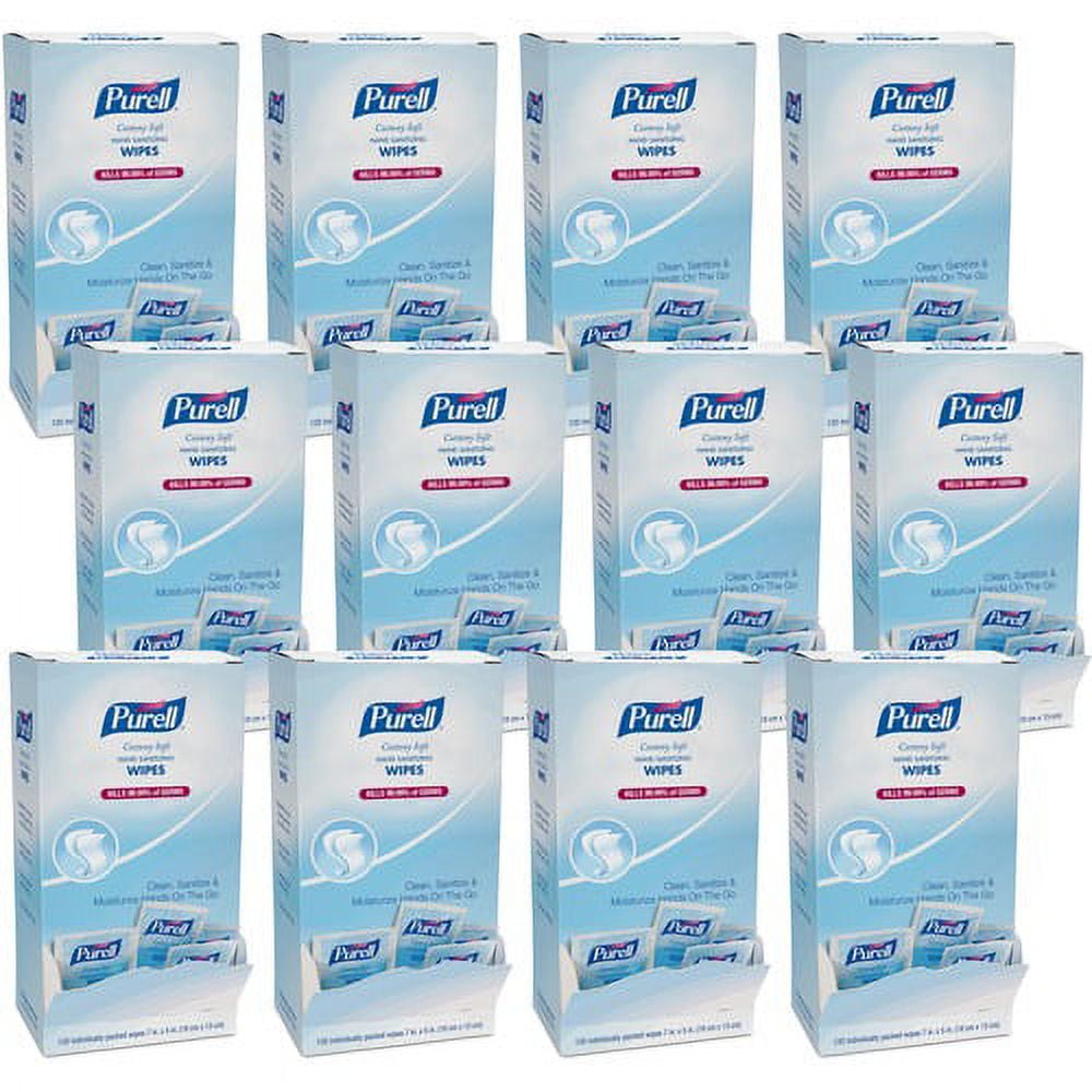 PURELL reg; Cottony Soft Hand Sanitizing Wipes 5" x 7" White Soft
