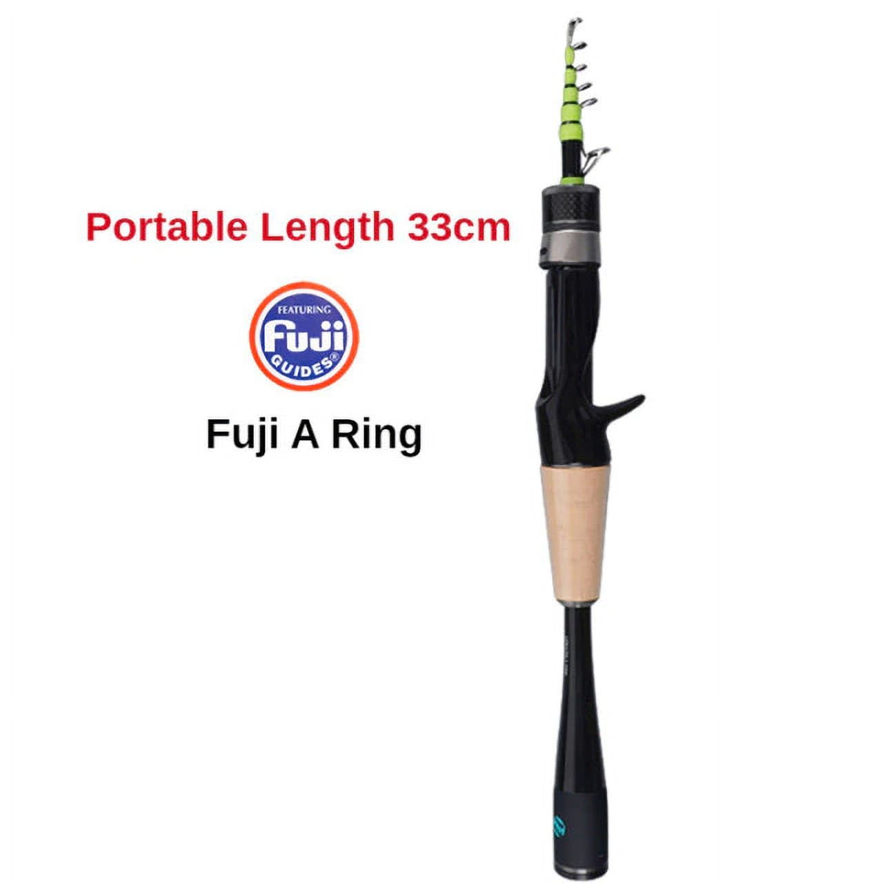 Purelure Carry The Telescopic Lure Rod, Travel Rod, Long Shot Sea Rod, Carbon Straight Handle, Fishing Rod, Soft Adjustment, Men's, Size: Fuji C-1.53
