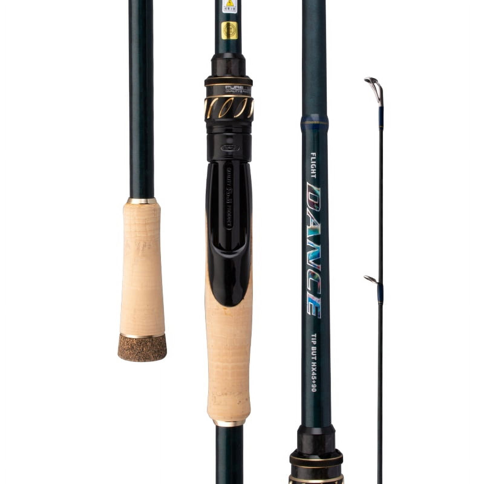 Purelure Dance S822h ml H Spinning Rod for Bass High Carbon Long Throwing Fishing Rod in Fuji Accessories, Plus Spinning Reel, Size: FD-C742M