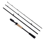 PURELURE Sharpen Travel Fishing Rod 4 Piece - Baitcasting Rod 6ft Light Power Moderate Fast