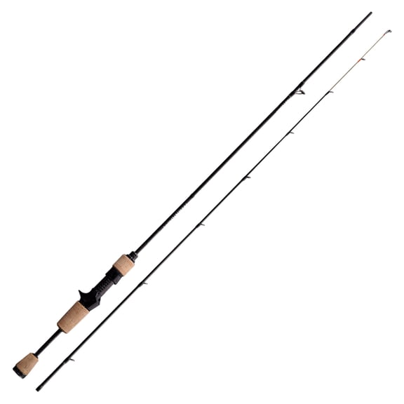 PURELURE TITANIUM-T 5'3''-7'2'' Ultralight Fishing Rod Spinning & Casting for Trout Panfish, Carbon Fiber BFS Rod 2Pcs, Titanium Tip & Guides, Cork Handle, Fast/Moderate Fast Action