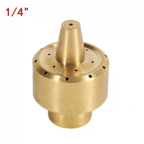 PURELY- 1/4" Brass Garden Pond Fountain Water Nozzle Sprinkler Spray Head