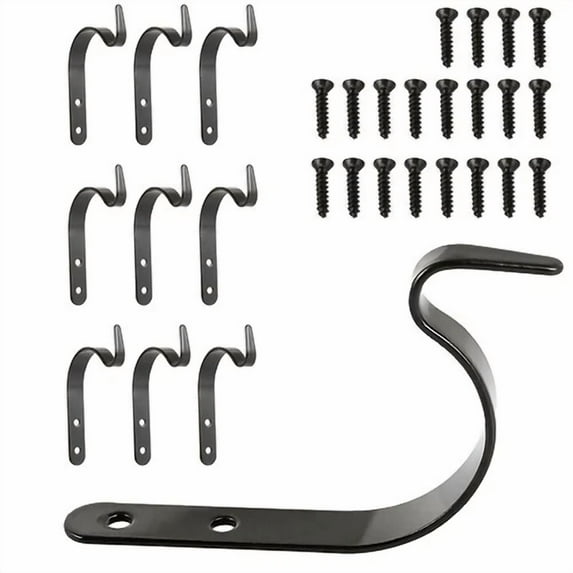 PURELY- 10Pcs Metal Hanging Basket Brackets Garden Plant Hanger Hook Wall Decor New