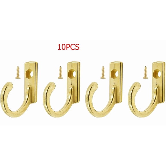 PURELY- 10Pcs Wall Mounted Single Hooks For Home & Garden
