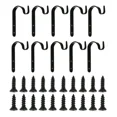 thumbnail image 1 of PURELY- 10X Black Iron Wall Hooks Metal Hanging Basket Brackets For Garden Plant Hanger, 1 of 6