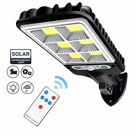 PURELY- 1200W Led Solar Street Light Commercial Dusk To Dawn Outdoor Road Wall Lamp